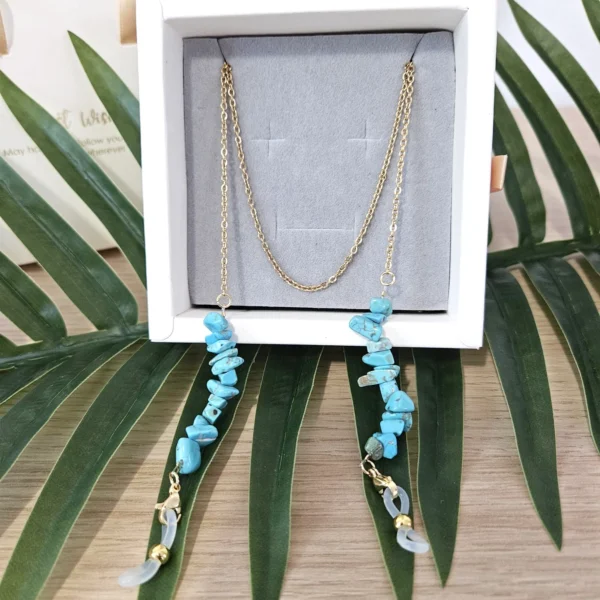 chaine-de-lunette-themis-turquoise-vetv-jewelry-martinique Themis Turquoise