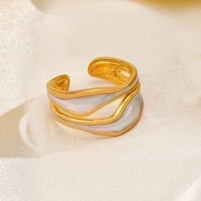 Bague-Asymmetric-acier-inoxydable-vetv-jewelry Bague Asymmetric