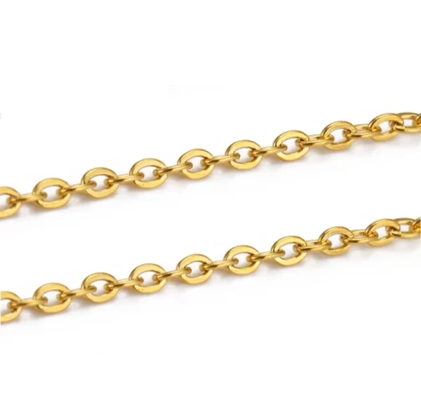 chaine-maille-ovale-collier-personnalise-charms-vetv-jewelry-bijoux-acier-inoxydable Bracelet personnalisé Acier Inoxydable