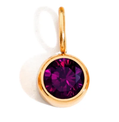 srass-violet-charm-acier-inoxydable-vetv-jewelry Charm Strass Violet