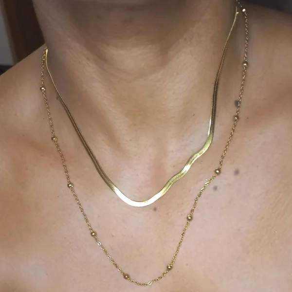 Collier-Elorie-double-rang-bijoux-acier-inoxydable-vetv-jewelry Collier Elorie