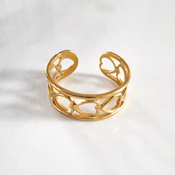 Bague-cuty-hearts-acier-inoxydable-vetv-jewelry Bague Cuty Hearts