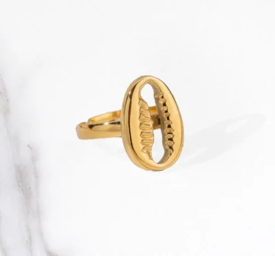 Bague-cauri-bijoux-acier-inoxydable-vetv-jewelry-martinique