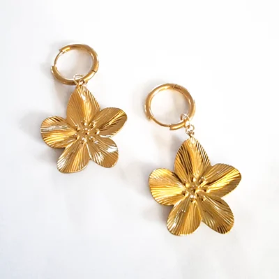 Boucles-d-oreilles-flower-bijoux-acier-inoxydable-martinique