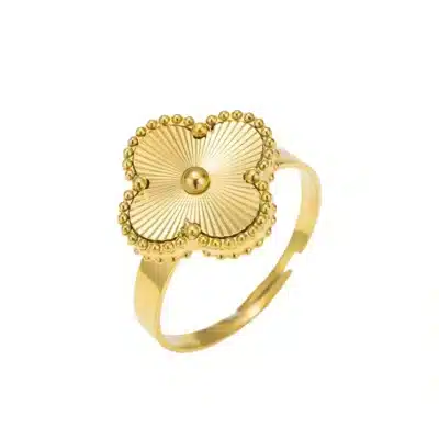 Bague-gold-clover-bijoux-acier-inoxydable-vetv-jewelry-martinique Bague-gold-clover-bijoux-acier-inoxydable-vetv-jewelry-martinique