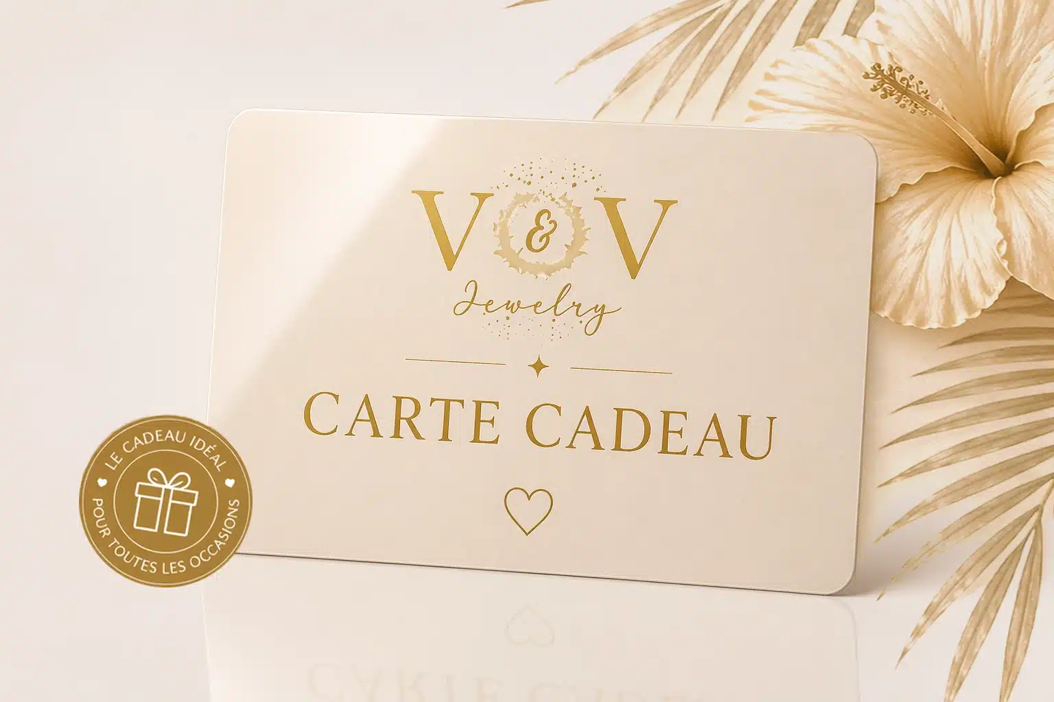 Carte cadeau V&V Jewelry vijoux acier inoxydable martiique